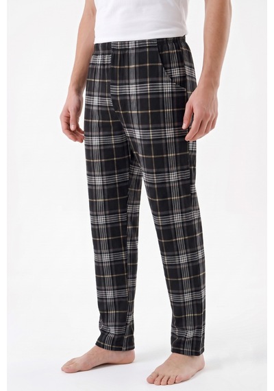 İki Yıldız Erkek Tek Penye Pijama Alt Bgl-st05657 Siyah