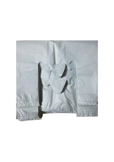 Kalın Beyaz Poşet Orta Boy 1 Kg Hışır Atlet Poşet Market Manav Poşeti Çöp Poşeti
