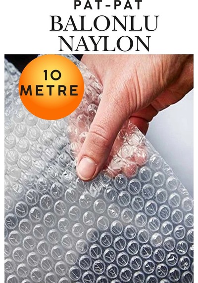 Kalın Balonlu Naylon Patpat Rulo 100cm X 10 Mt Çift Katlı Pıtpıt Ambalaj Paketleme Malzemeleri Ev Taşıma Eşya Koruma Kargo Ambalajı Kırılacak Eşya Paketleme Naylonu Havalı Koruyucu Rulo Naylon