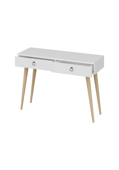 Dekorosso Arden Ahşap Ayaklı Modern Dekoratif Dresuar Beyaz  100Cm Beyaz