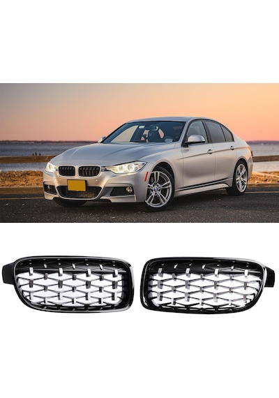 Bmw F30 2012-2018 Krom Daimond Ön Panjur Ön Böbrek