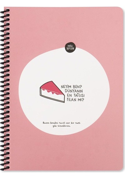Keskin Color Hisli Şeyler 16,5x22,5cm 80yp Kareli Spiralli Defter - Neyim Ben Dünyanın En Tatlısı Fi Neyim Ben Dünyanın En Tatlısı Filan Mı Keskin Color Hisli Şeyler 16,5x22,5cm 80yp Kareli Spiralli Defter - Neyim Ben Dünyanın En Tatlısı Fi Neyim Ben Dünyanın En Tatlısı Filan Mı