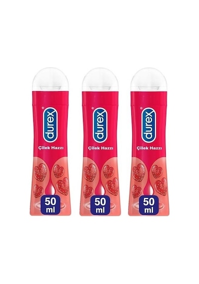 Durex Play Kayganlaştırıcı Jel Çilek Hazzı 50 ML x 3