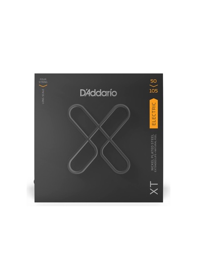D'addario Xtb50105, Xt Bas Gitar Telleri Nikel Kaplama Çelik, Orta, Uzun Ölçekli, 50-105