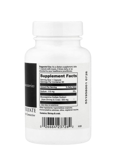 Davinci Laboratories, Glucosamine Sulfate, 500 Mg, 60 Capsules