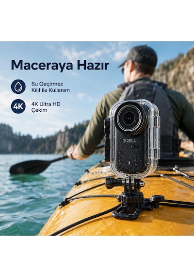 M11 4k Ultra Hd Wifi Aksiyon Kamerası, Ip65 Su Geçirmez Titreşim Önleyici Geniş Açılı Kamera Siyah