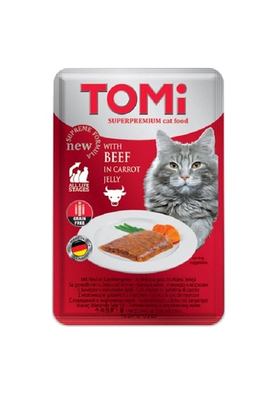 Kedi Dana Eti Ve Havuç Tahılsız Pouch Mama 100gr