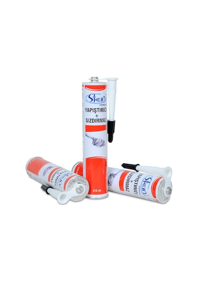 Stein Pu 50 Adhesive - Poliüretan Mastik 5 Adet 310 Ml Siyah Siyah