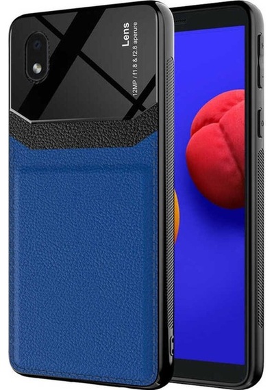 Samsung Uyumlu Galaxy A01 Core Kılıf Zore Emiks Kapak Lacivert