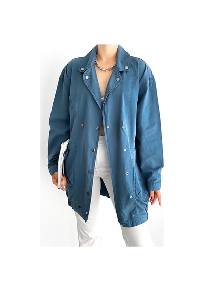 Femelle Kadın Oversize Ceket mavi