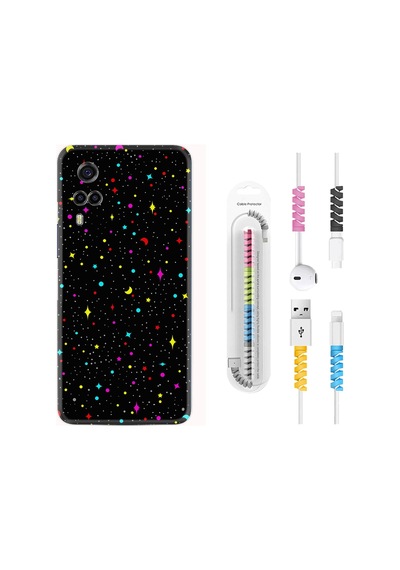 Vivo Y53S Kılıf Rasta Boyun Askılı Puantiye Ve Ay 1726