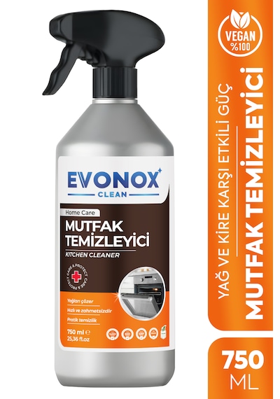 Clean Ultra Güçlü Mutfak Yüzey Temizleyici Ve Yağ Sökücü Limon Kokulu Sprey 750 Ml Tekli
