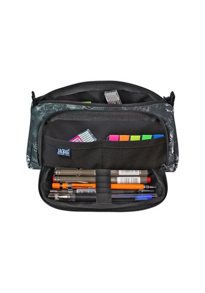 Jacbag Prime Xl-lastik Ayraçlı İki Bölmeli Kalem Kutusu Prime Xl-kurukafa renkli