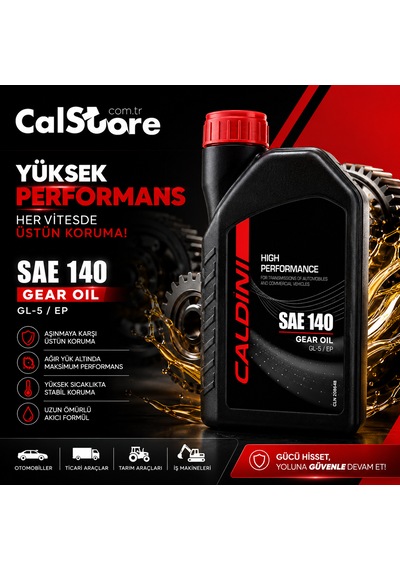 Caldini Sae 140 Gl-5 Şanzıman Ve Dişli Yağı 1 L