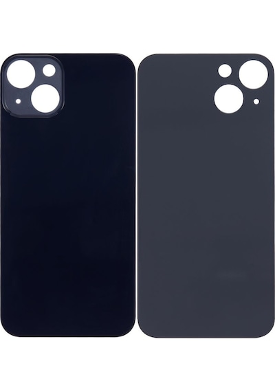 Apple Uyumlu iPhone 13 Siyah Arka Kapak Batarya Kapağı Pil Kapağı Siyah