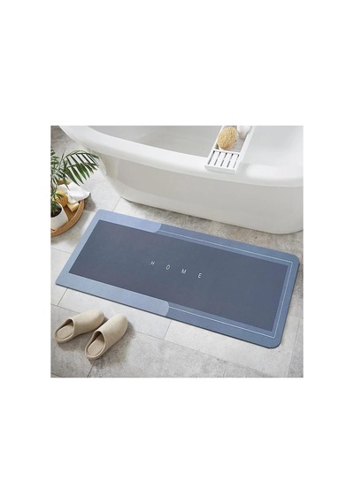 Tr Banyo Paspası-kaymaz Tabanlı-süper Emici Banyo Paspası-abdest Paspası-uzun Mavi 50 120 Mavi Diğer