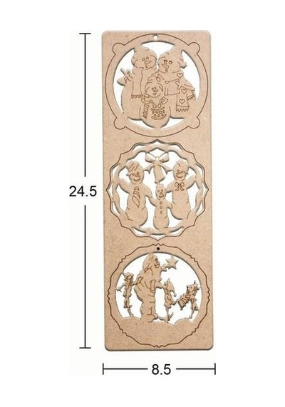 Ahşap Yılbaşı Süsü Yb21