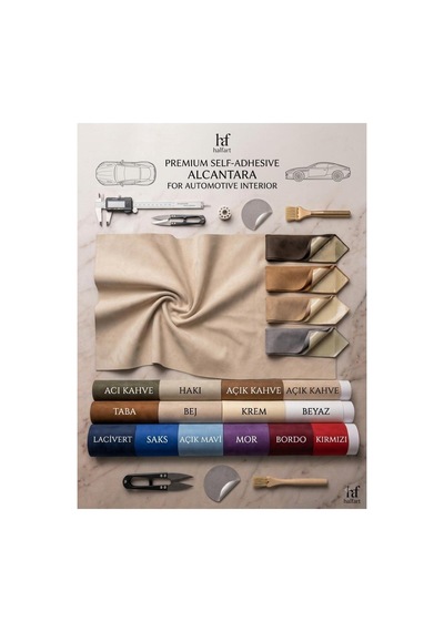 Alkantara Arkası Yapışkanlı Kumaş 145 X 100 Cm Lüks Süet Kaplama, Su İtici, Dayanıklı Alkantara Yeşil Gri
