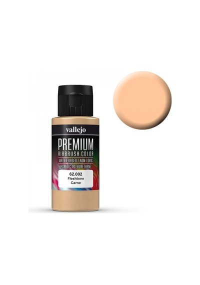 Vallejo 62002 60 Ml. Flesh Tone, Opaque, Premium Rc Color Serisi Model Boyası Renkli
