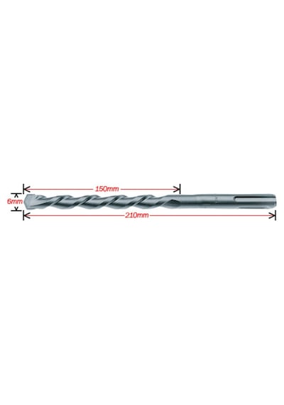 Makita D-00072 Ø 6x210mm Sds Plus Matkap Ucu (beton Tuğla İçin)
