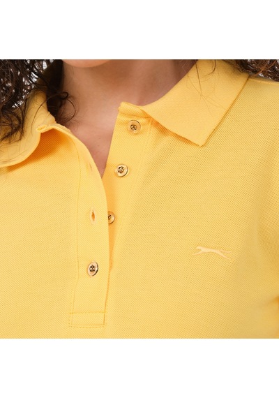 Slazenger VERA I Kadın Polo Yaka Sarı Tişört