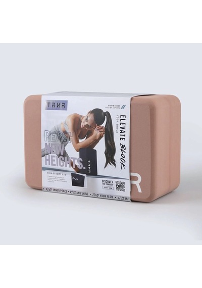 Trnr Elevate Hafif Yüksek Yoğunluklu Eva Yoga Bloğu, 3 Ayarlı, Kaymaz, Dayanıklı Pilates Pembe