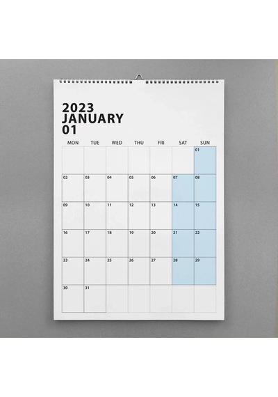 2027 Duvar Takvimi, Aylık Planlayıcı Takvim, Minimalist Takvim, Duvar Planlayıcısı Çok Renkli