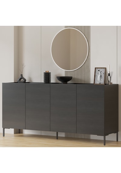 Sephia Yemek Odası Aynası Yuvarlak - Diamond Beyaz 72x2x72 Cm