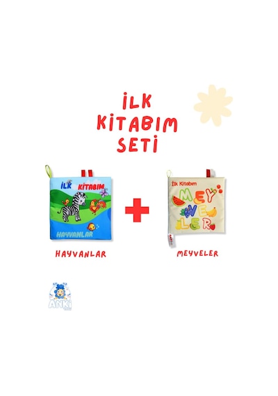 2'li Hışırtılı Kitap Seti: Hayvanlar ve Meyveler