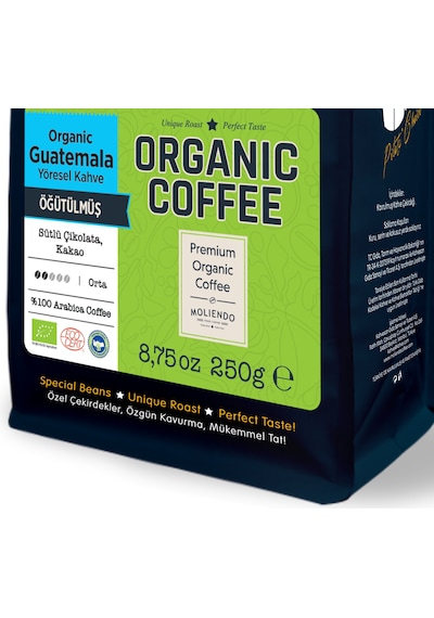 Moliendo Organic Guatemala Shb Yöresel Kahve Öğütülmüş 250 G