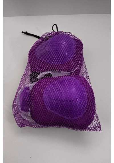 Çocuk Koruyucu Set Dizlik Dirseklik Bileklik 6 Parça Paten Scooter Bisiklet Kaykay Koruyucu Mor Renk Mor