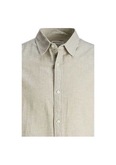 Jack & Jones Uzun Kollu Pamuklu Erkek Keten Gömlek - 12248579 001