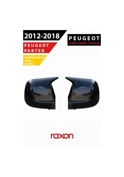Peugeot Partner Tepee 2012 2018 Batman & Yarasa Ayna Kapağı Parlak Piano Black Sport