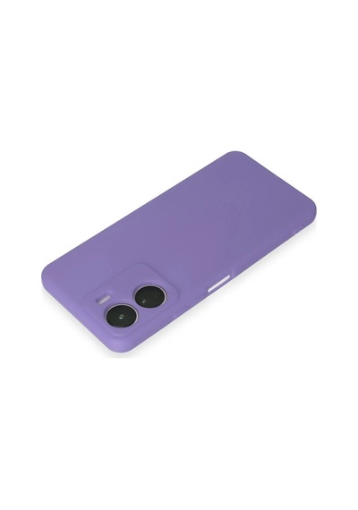 Uryport Vivo Y16 Kılıf First Silikon - Lila