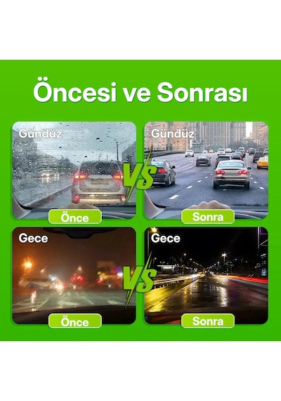 Araç Camı Yağ Filmi Temizleme Süngeri 150 Ml Buğu Önleyici, Yağmur Kaydırıcı, Cam Ve Ayna Temizleyici, Kuş Pisliği Ve Böcek Kalıntısı Giderici