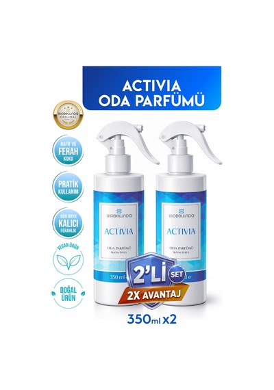 Doğal Bileşenli Oda Parfümü Activia 350 Ml 2li Set