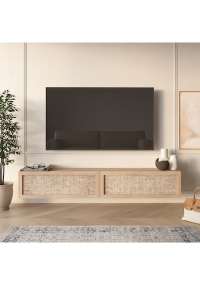 Robin Home Arizona Tv Ünitesi Sehpası Duvara Monte Ahşap Jüt Kapaklı 180cm Sepet-jüt Kahverengi Robin Home Arizona Tv Ünitesi Sehpası Duvara Monte Ahşap Jüt Kapaklı 180cm Sepet-jüt Kahverengi