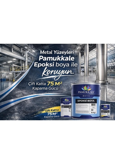 Pamukkale 4200 Epoksi Boya 18 Kg Ral 1017 Safran Sarısı Diğer