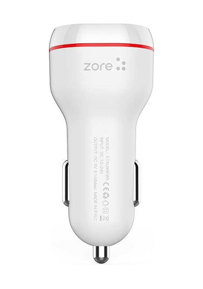 Zore Puma Çift Girişli Araç Kiti Micro-usb Kablosuyla Birlikte