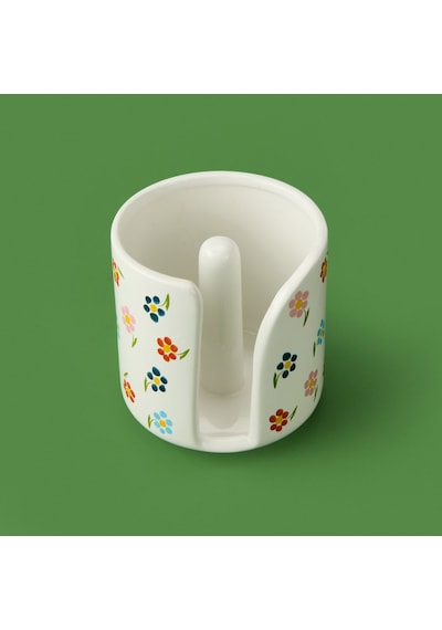 Kitchen Çiçekli Havlu Peçetelik - Bej - 12 Cm Renkli