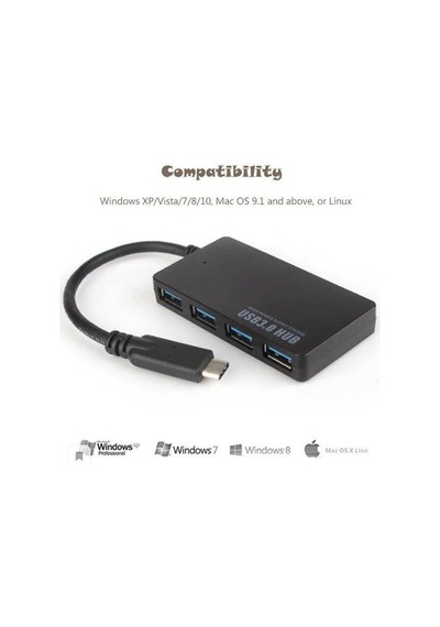 Connect Expert Usb 3.1 4 Port Hub Type C Usb 3.0 Çoklayıcı Hub