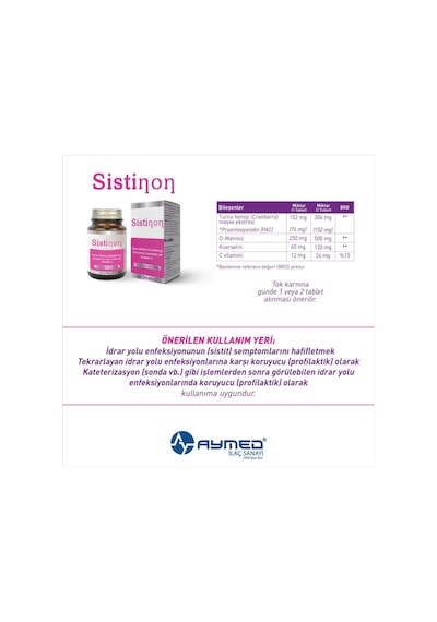 Aymed Sistinon Takviye Edici Gıda 52 G