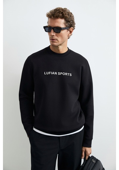 Lufian Rowan Erkek Sweatshirt Siyah Siyah 112030195100100