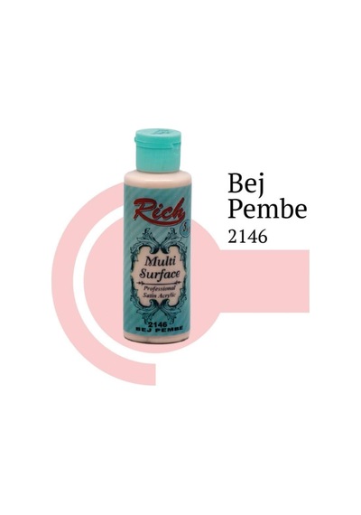 Rich Multi Surface 2146 Bej Pembe Akrilik Boya 120 Cc - Elwm-286434 Renkli