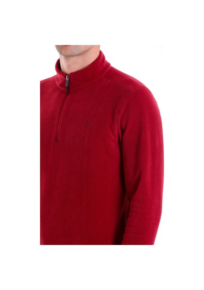 Hatemoğlu Regular Fit Düz Tam Boy Fermuarlı Polar Sweatshirt Bordo Hatemoğlu Regular Fit Düz Tam Boy Fermuarlı Polar Sweatshirt Bordo
