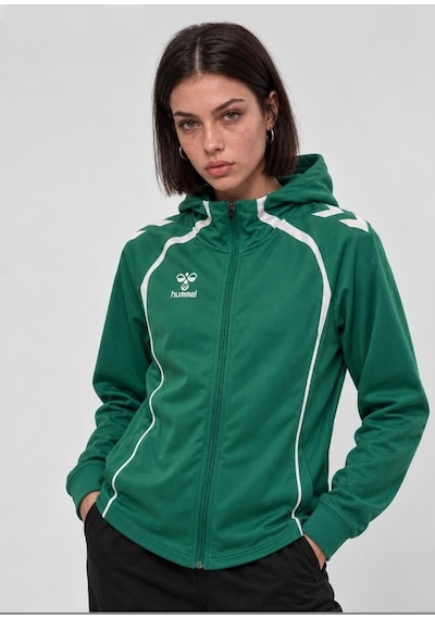 Hummel Target Zip Hoodie Yeşil