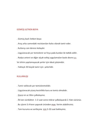 Gümüş İletken Boya - 3gr/0r (oto Arka Cam Rezistans Tamiri)