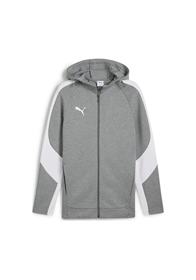 Puma Team Evostripe Hooded Erkek Futbol Kamp Ceketi 65994733 Gri Gri