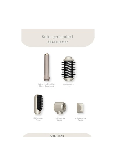 5in1 Air Brush Saç Kurutucu Ve Şekillendirici 1300w