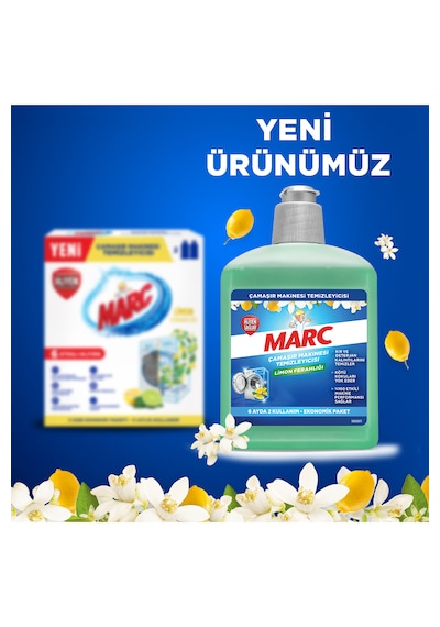 Marc Çamaşır Makinesi Temizleyici Limon Ferahlığı 500 ML